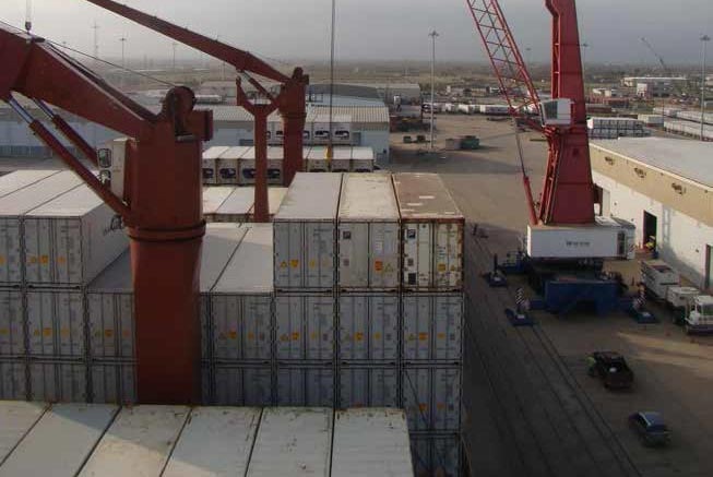Container Operations at port freeport