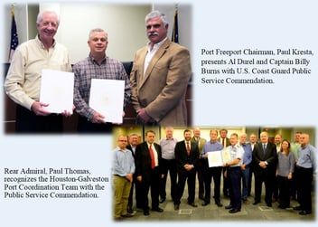 U.S. COAST GUARD RECOGNIZES PORT FREEPORT AND BRAZOS PILOTS LEADERS