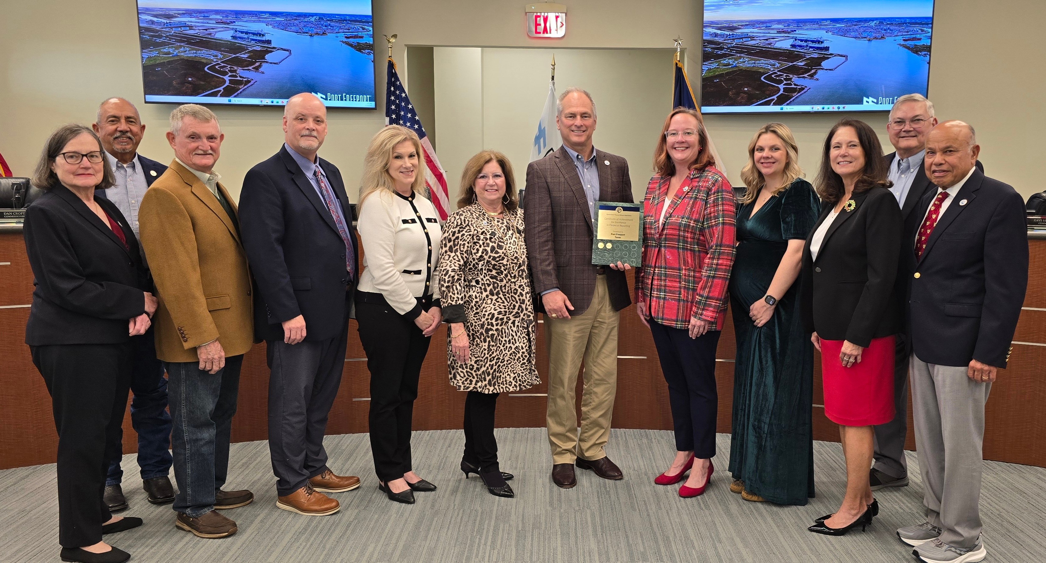 12/18/2025&nbsp;PORT FREEPORT EARNS 36TH CONSECUTIVE CERTIFICATE OF ACHIEVEMENT FOR EXCELLENCE IN FINANCIAL REPORTING