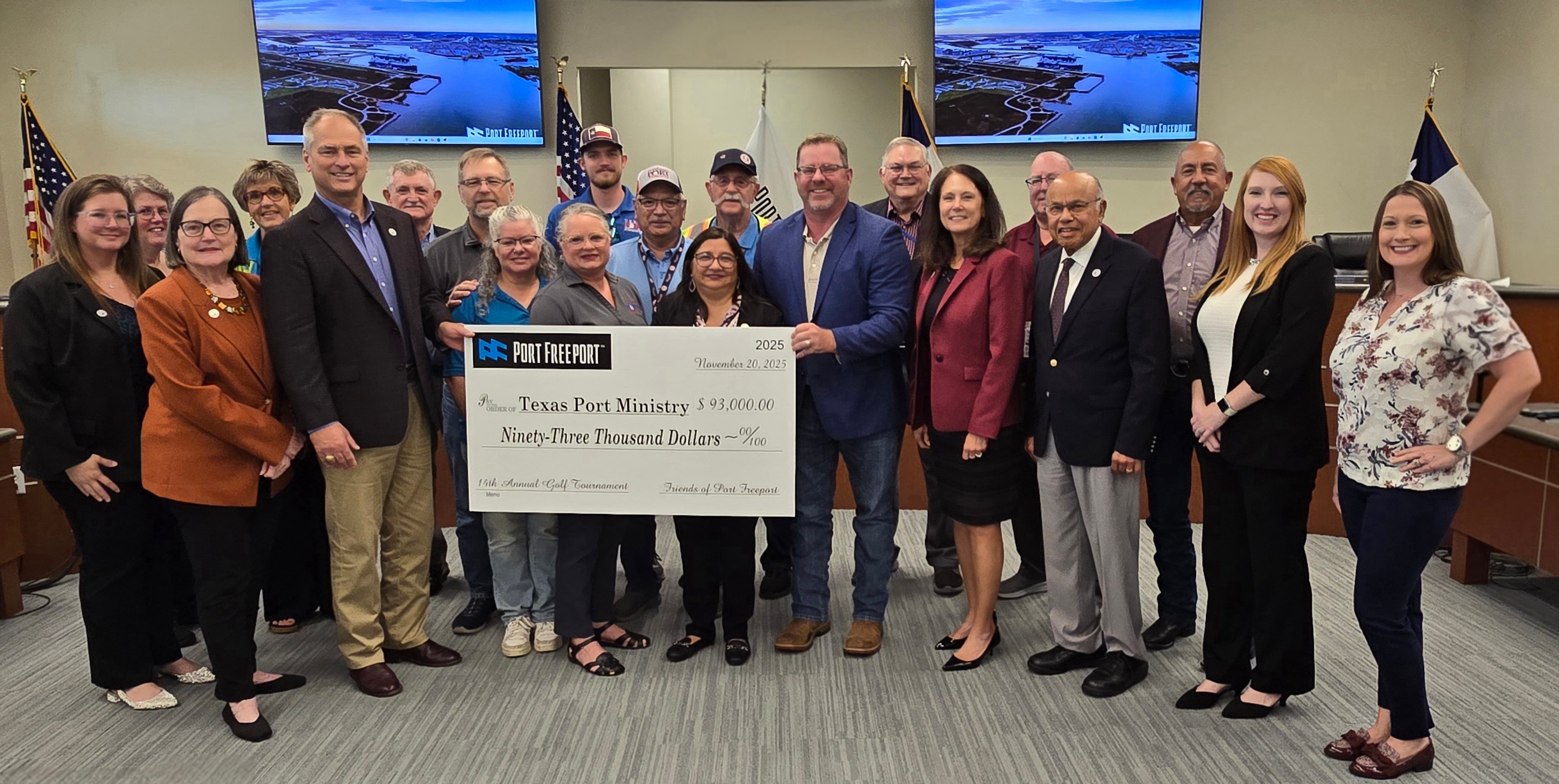 11/26/2025 14th ANNUAL PORT FREEPORT GOLF TOURNAMENT HOLES RECORD PROCEEDS FOR TEXAS PORT MINISTRY
